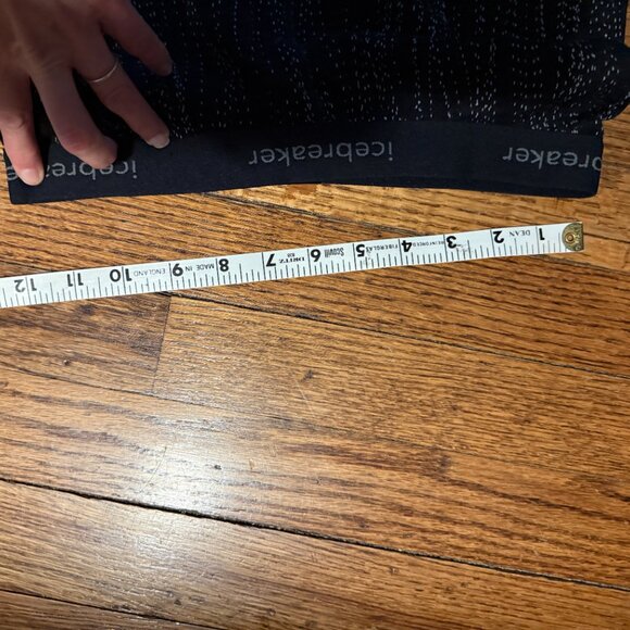 icebreaker wool leggings long underwear 260 medium black snow print - Picture 5 of 6